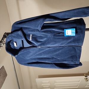 NWT COLUMBIA Benton Springs Teal Full zip Fleece jacket